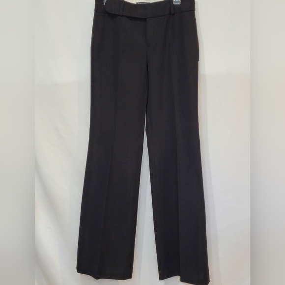 Banana Republic Black Wide-leg Jackson Fit Mensware Inspired Trousers - Size 8L - Picture 2 of 9